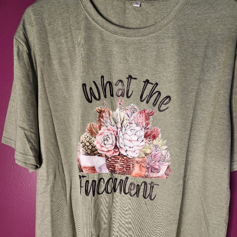 Womens Tshirt - What the Fucculent?